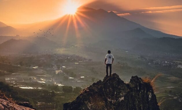 Sunset di Gunung Gamping Tawangmangu 