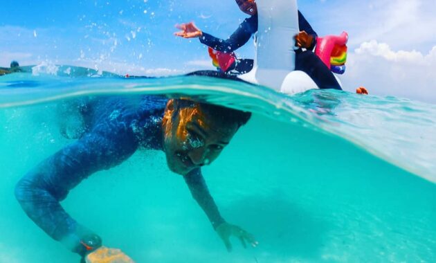 Snorkeling di Pantai Pink Beach Lombok