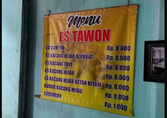 Menu Es Tawon Kidul Dalem