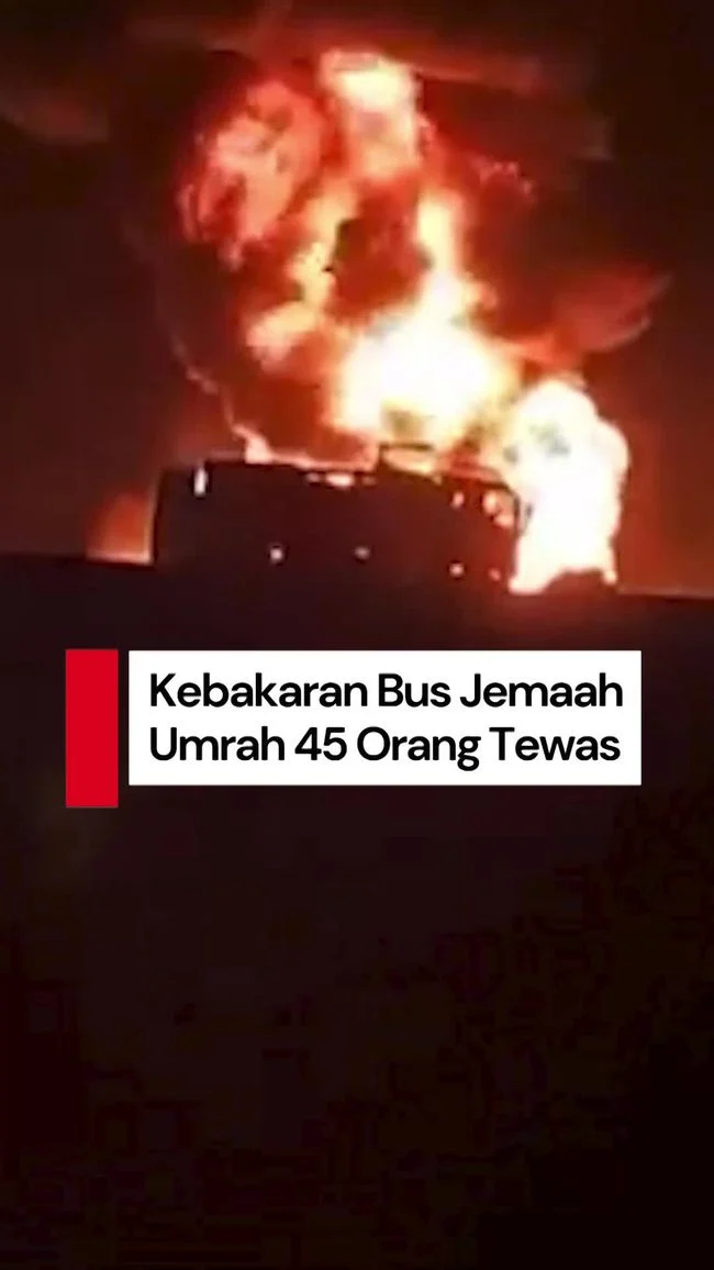 Bus Jemaah Umrah Indonesia Terbakar Dekat Madinah, Seluruh Jemaah Selamat