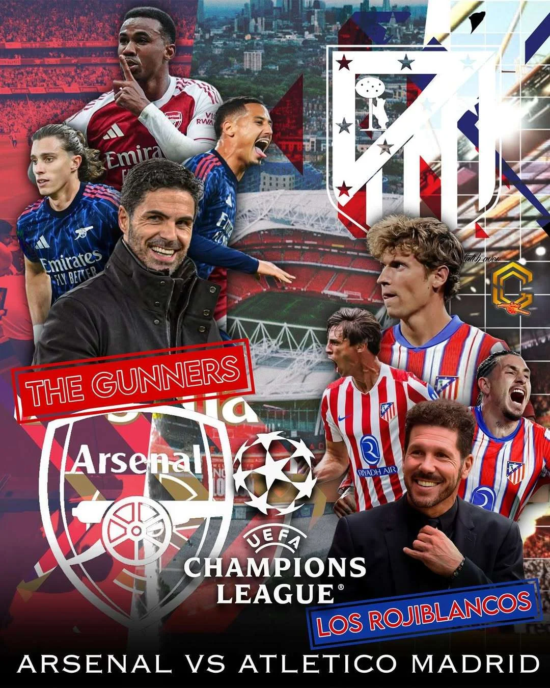 Atletico Madrid vs Arsenal Berakhir Imbang 1-1 di Liga Champions
