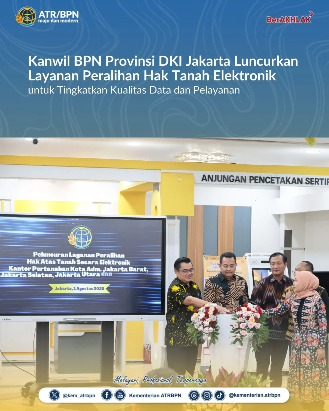 BPN Jakarta Barat Luncurkan “Cantik”, Layanan Konsultasi Keliling Gratis