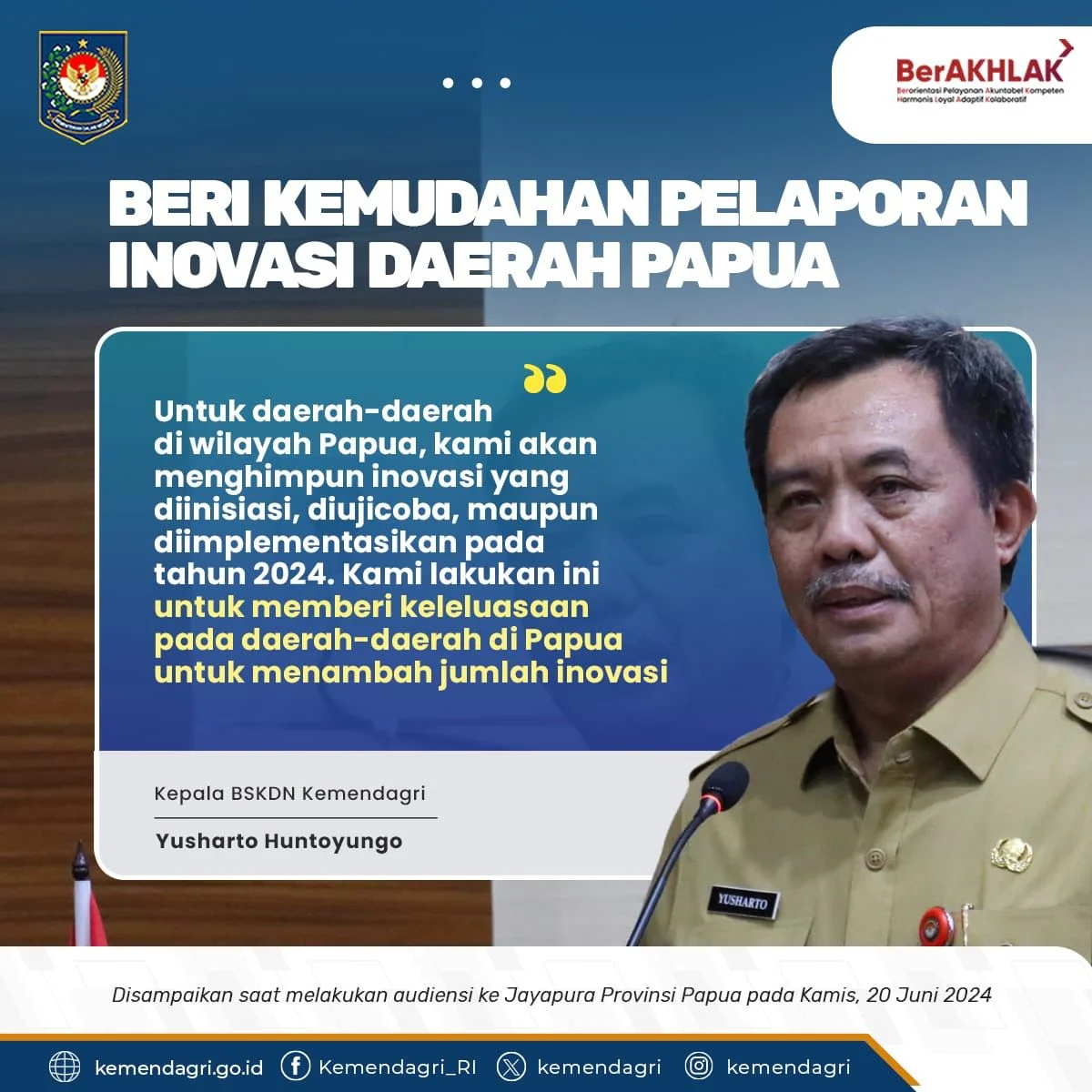 BSKDN Kemendagri Perkuat Kualitas Kebijakan dengan Data Berkualitas