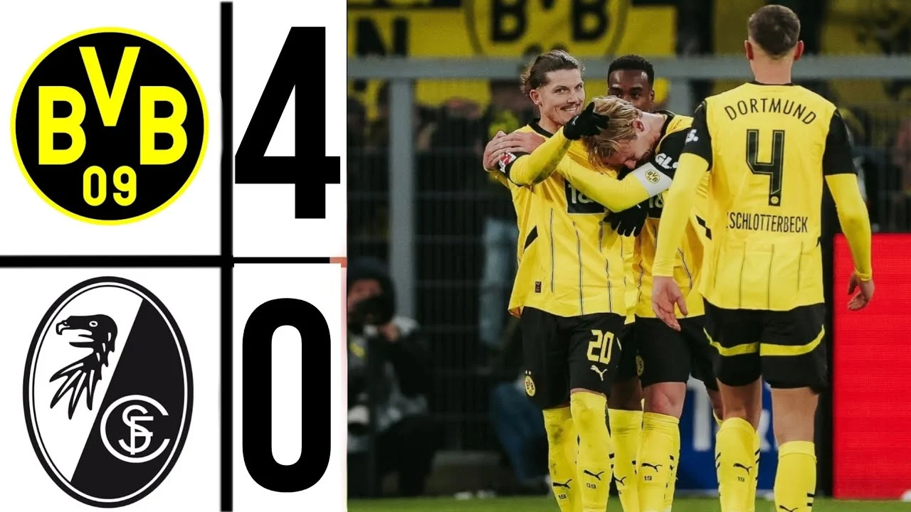 Dortmund mantap di peringkat dua setelah cukur Freiburg 4-0