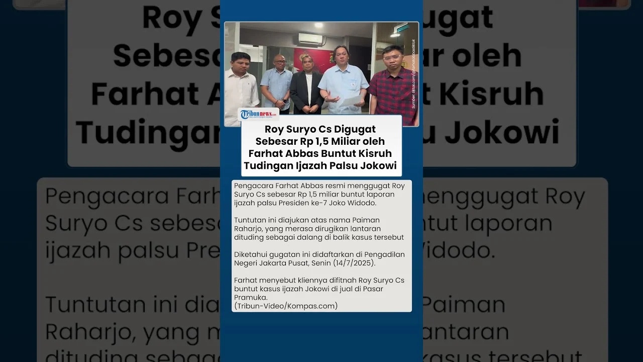 Eks Wapres JK Akan Polisikan Rismon soal Tudingan Pendanaan Rp 5 Miliar Isu Ijazah Palsu Jokowi