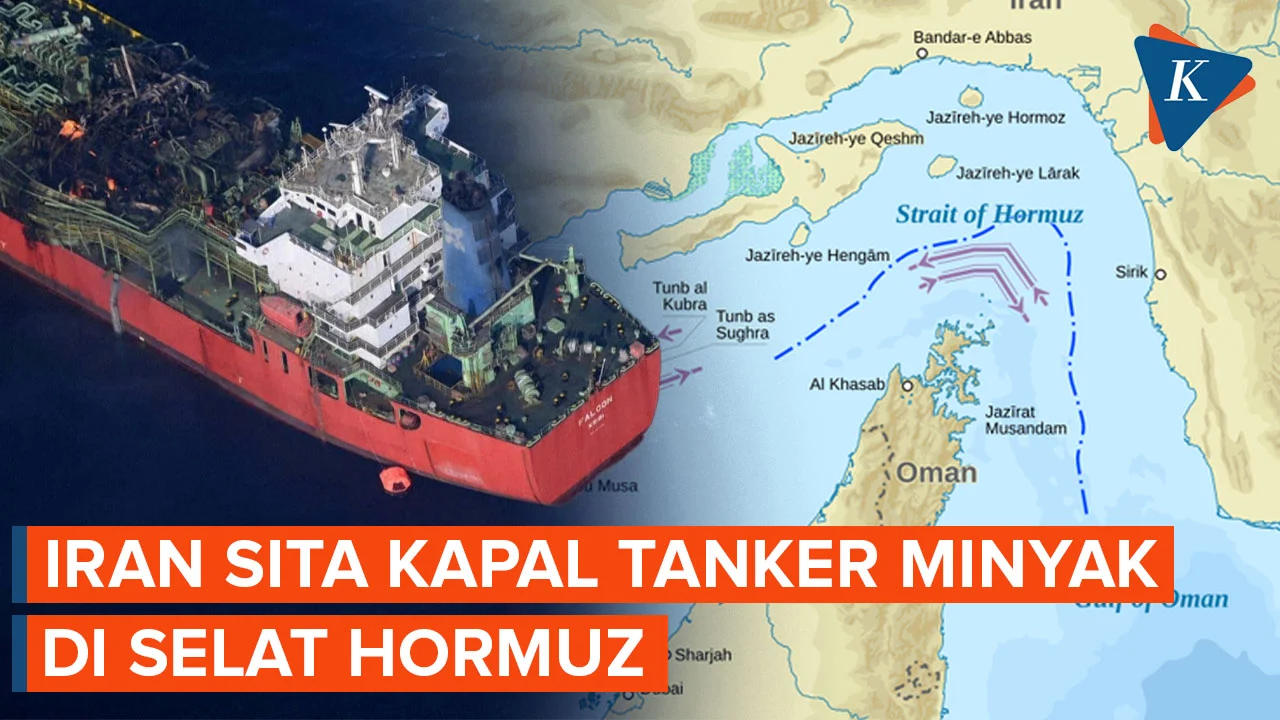 Kapal Tanker yang Dikenai Sanksi Berhasil Melintasi Selat Hormuz Meski Blokade AS Diterapkan