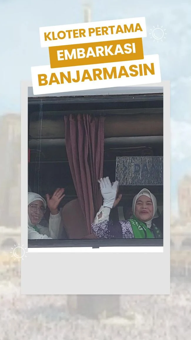 Kloter Pertama Embarkasi Banjarmasin Diberangkatkan ke Tanah Suci