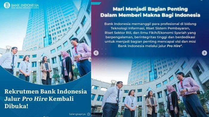 Lowongan Bank Indonesia Resmi Dibuka: Formasi, Dokumen, dan Persyaratan Lengkap