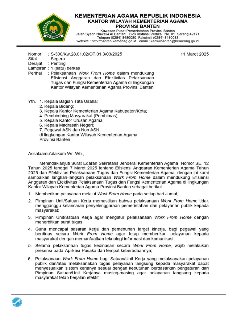 Membangun Efisiensi: WFH Pemprov Kepri Resmi Berlaku dan Pangkas Anggaran