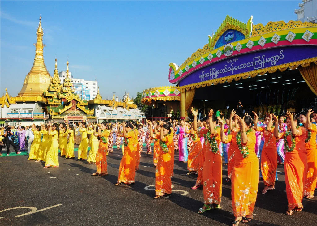 Menilik Semarak Perayaan Festival Air Thingyan di Yangon, Myanmar