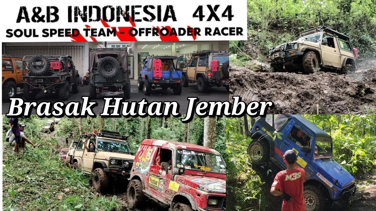 Offroad 4x4 Jember, 175 Peserta Taklukkan Medan Hutan