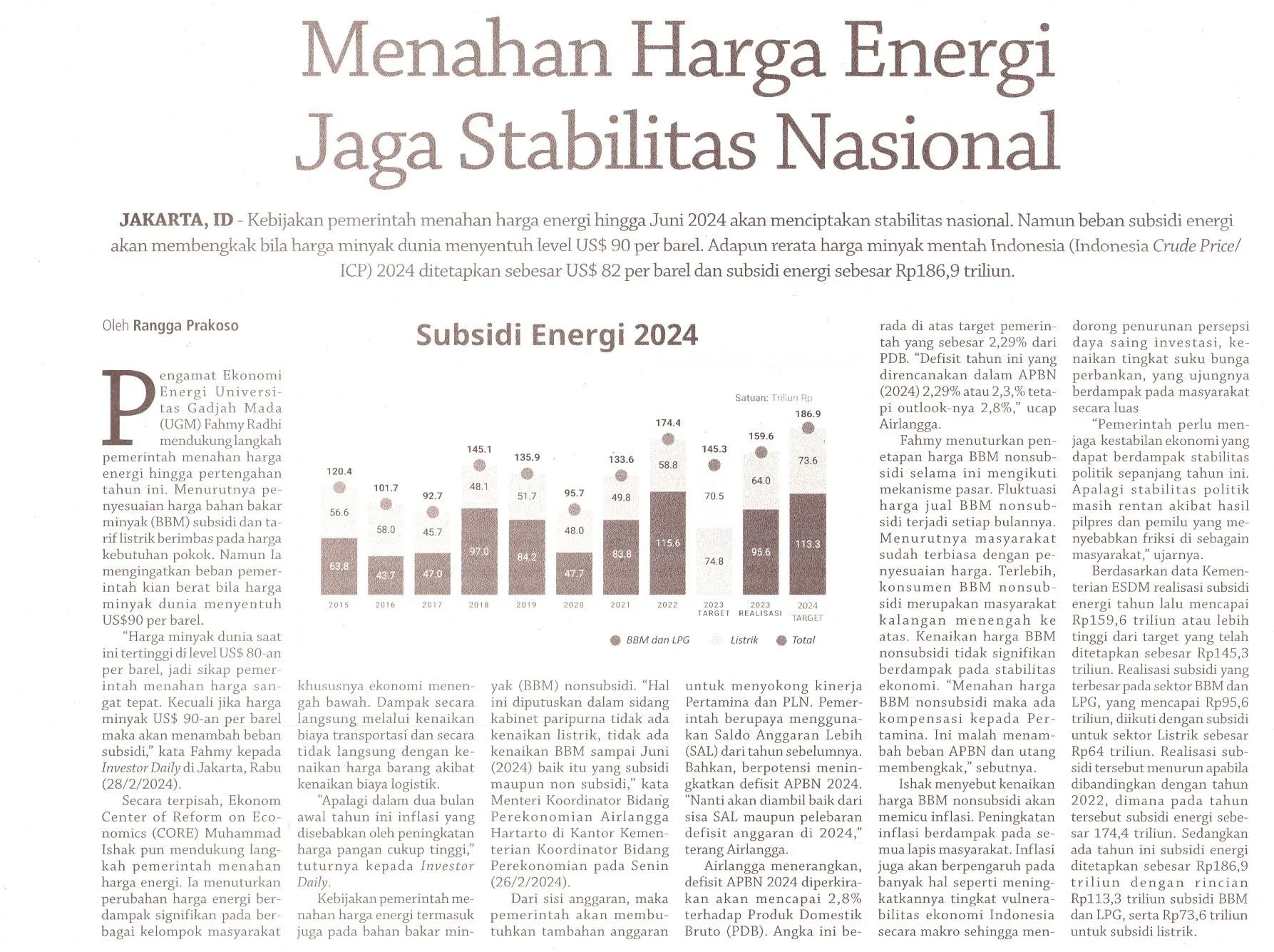 Pemerintah Jaga Stabilitas Energi Nasional Melalui Langkah Proporsional