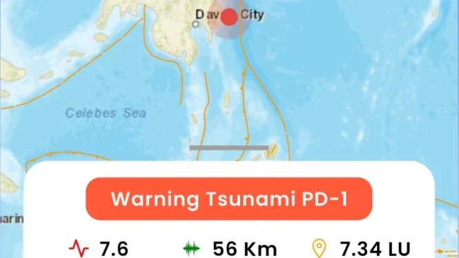 Peringatan Tsunami Usai Gempa Bitung M7,6 Resmi Dihentikan