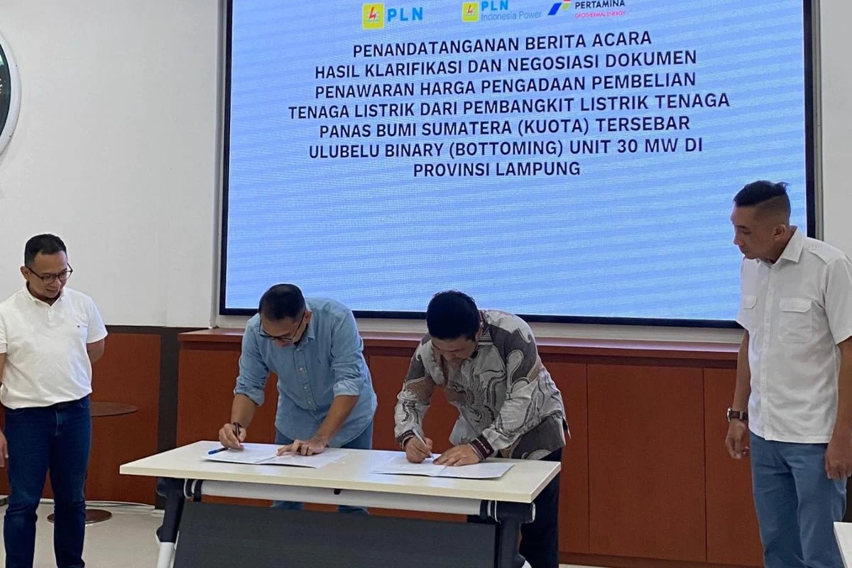 PGE dan PLN IP Sepakati Tarif Listrik PLTP Lahendong, Proyek 15 MW Masuk Tahap Pengembangan