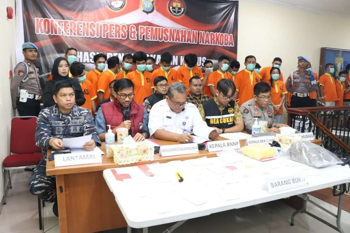 Polda Kepri Musnahkan Narkotika dari 24 Kasus di Batam