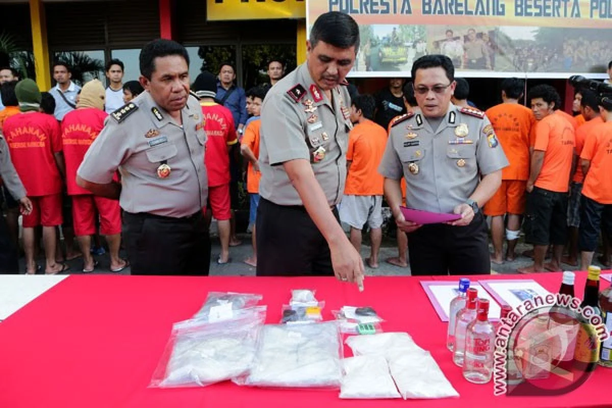 Polda Kepri Musnahkan Sabu, Ekstasi, dan Etomidate dalam 24 Kasus
