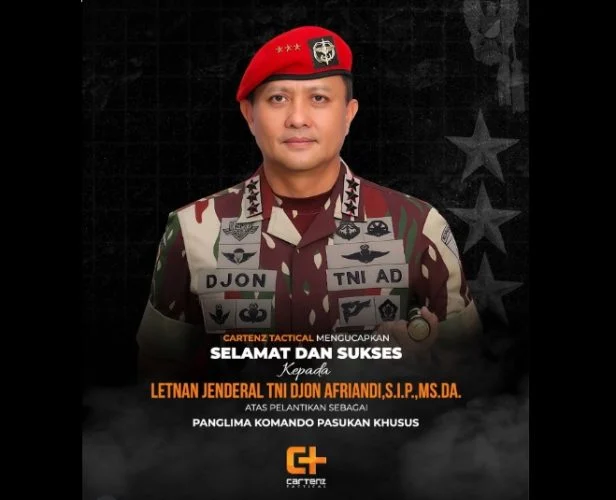 Profil Panglima Kopassus Letjen TNI Djon Afriandi, Abituren Akmil 1995 dengan Karir Cemerlang