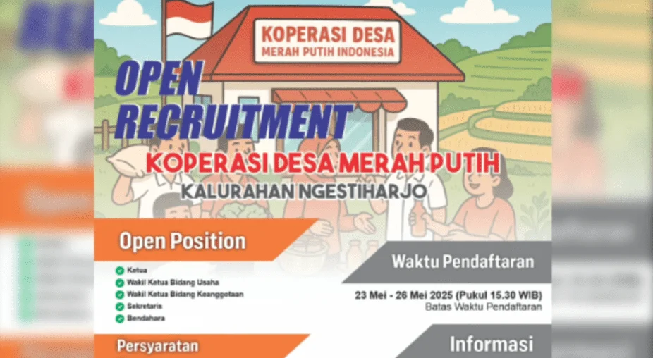 Rekrutmen 30.000 Manajer Koperasi Merah Putih Masih Dibuka, Pegawai PKWT BUMN