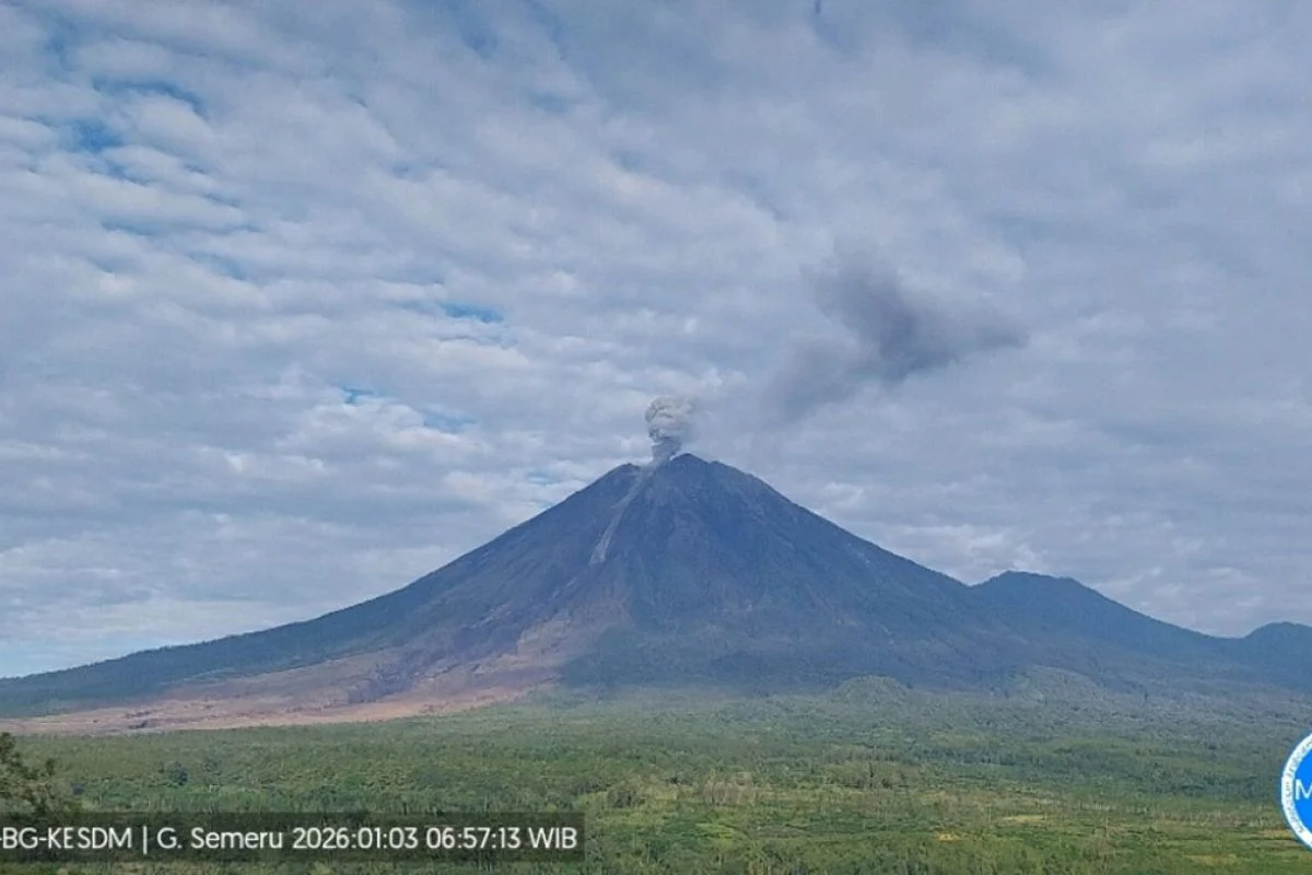 Semeru Erupsi Sembilan Kali, Tinggi Letusan Capai 1.000 Meter