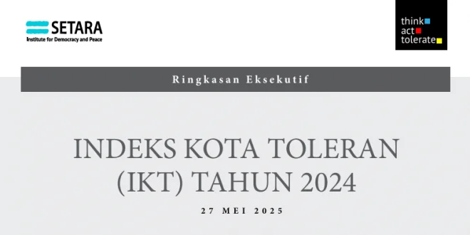 SETARA Institute Rilis Indeks Kota Toleran 2025, Salatiga Menjaga Peringkat Tertinggi