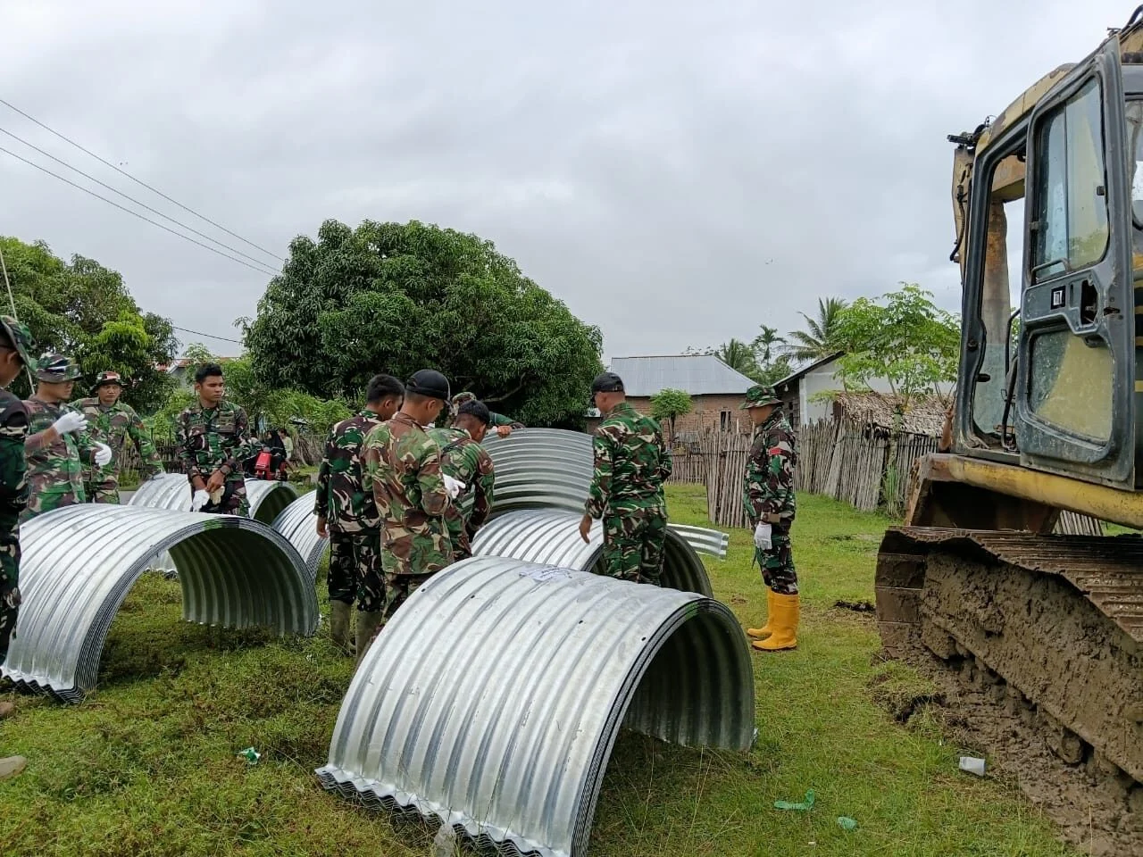 TNI Selesaikan Dua Jembatan Armco di Labura, Mempermudah Akses Warga
