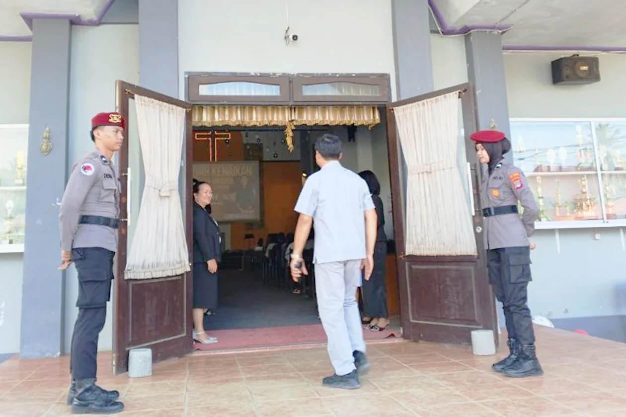 380 Personel Polresta Bulungan Amankan Ibadah Kenaikan Yesus Kristus 2026
