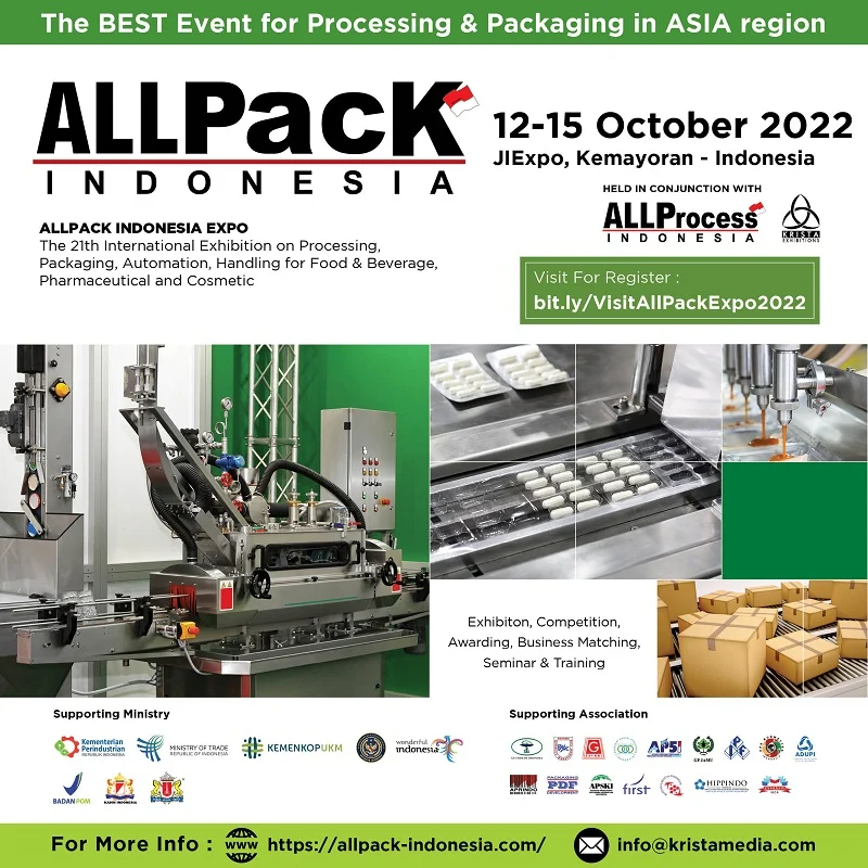 ALLPACK SURABAYA 2026 Siap Jadi Pameran Teknologi Packaging dan Printing Terbesar di Surabaya