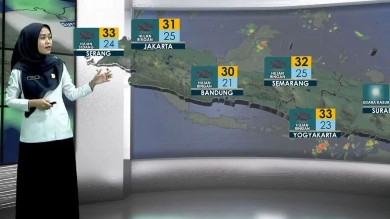 BMKG Prediksi Hujan Meluas di Sebagian Besar Wilayah Indonesia pada Hari Sabtu