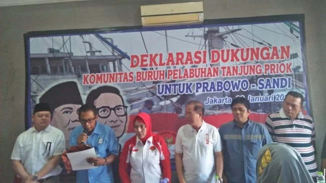 Buruh Pelabuhan Tanjung Priok gelar deklarasi damai
