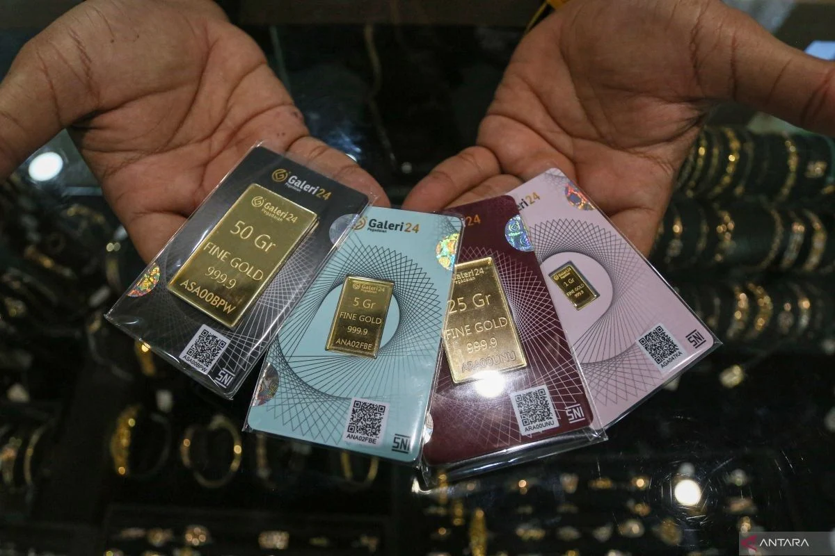 Daftar Lengkap Harga Tiga Jenama Emas di Pegadaian pada Senin Pagi Ini