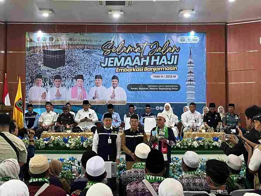 Embarkasi Banjarmasin Luncurkan Kloter 11 Jamaah Calon Haji dari Kabupaten Hulu Sungai Utara