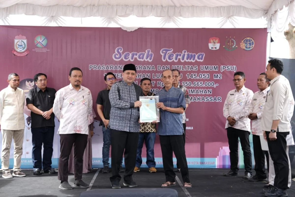 GMTD Resmi Serahkan PSU 7 Klaster kepada Pemkot Makassar