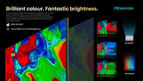 Hisense Luncurkan TV UR8 dengan Warna Natural dan Teknologi RGB MiniLED Generasi Baru