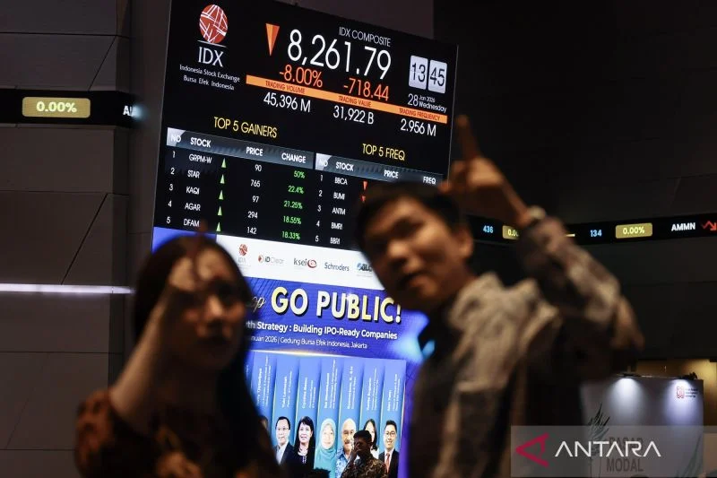 IHSG Dibuka Melemah 18,48 Poin pada Rabu Pagi