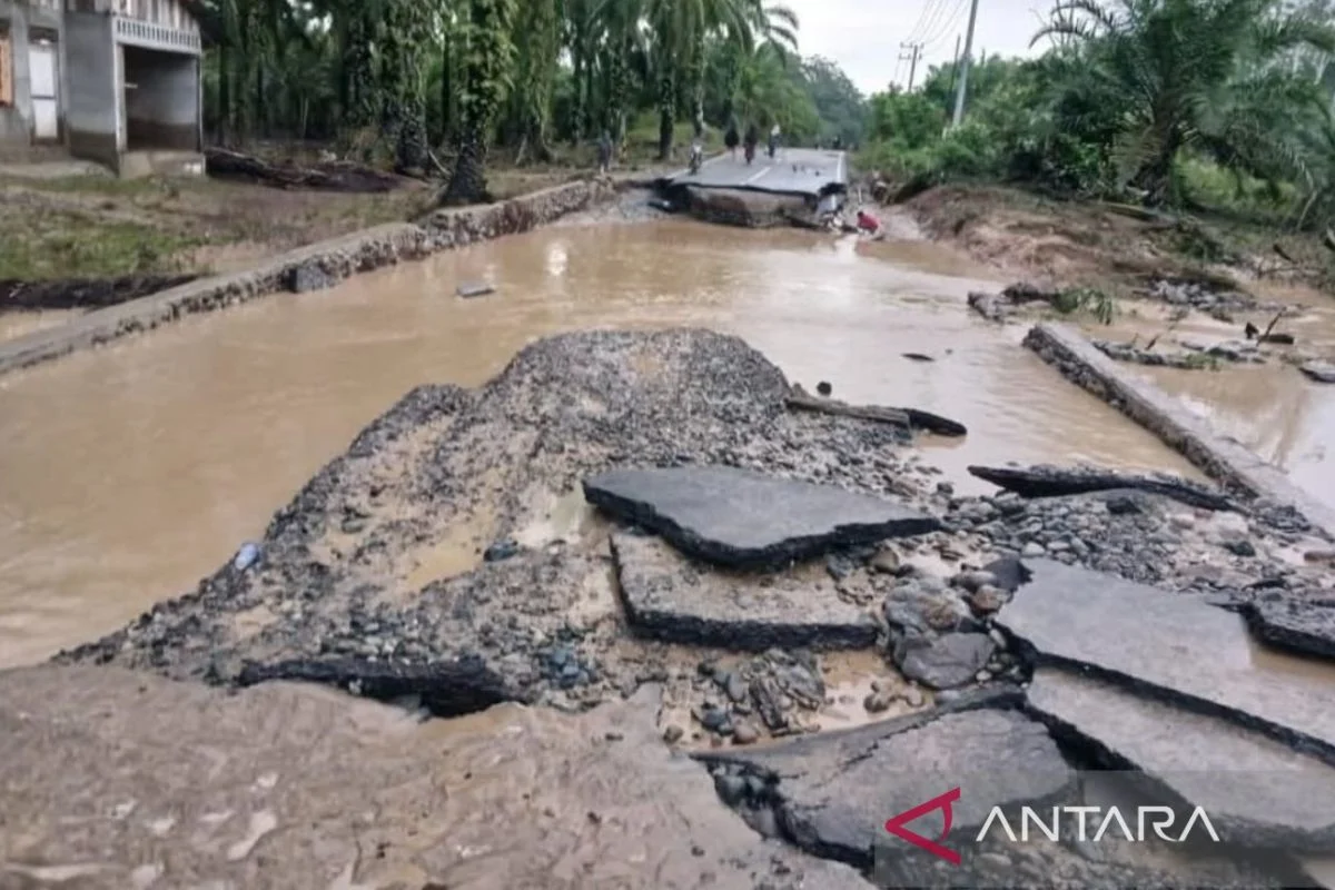 Jalan Lintas Provinsi di Nagan Raya Terputus Akibat Banjir 50 cm