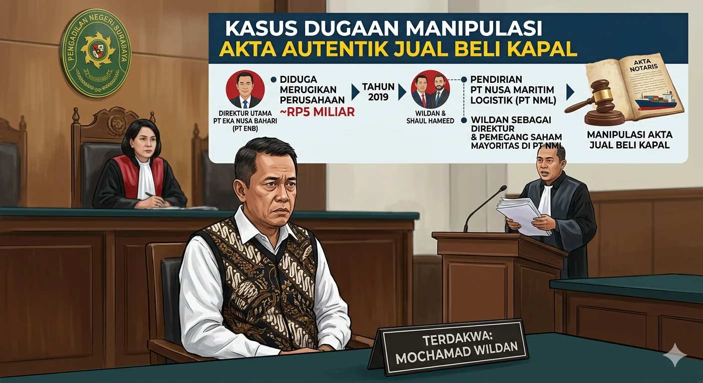 Kasus Akta Palsu Jual Beli Kapal, Hakim Vonis Ringan Terdakwa Tapi Pelapor Dinyatakan Terlibat