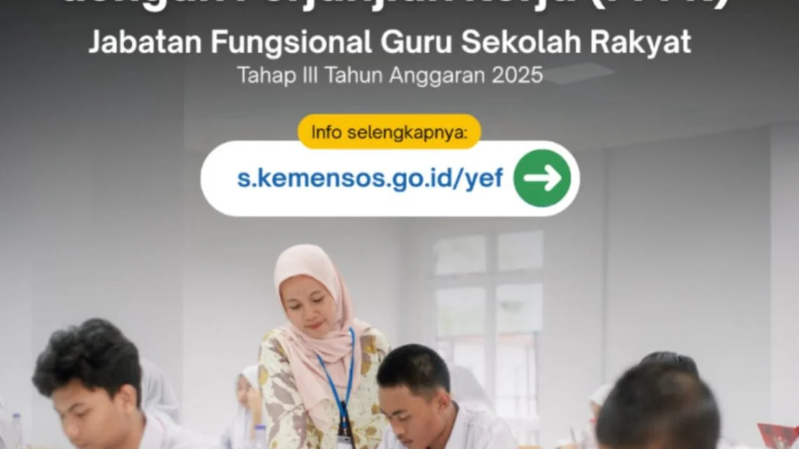 Kemensos Buka Lowongan 8.000 Formasi Guru Sekolah Rakyat, Cek Syarat dan Link Resminya!