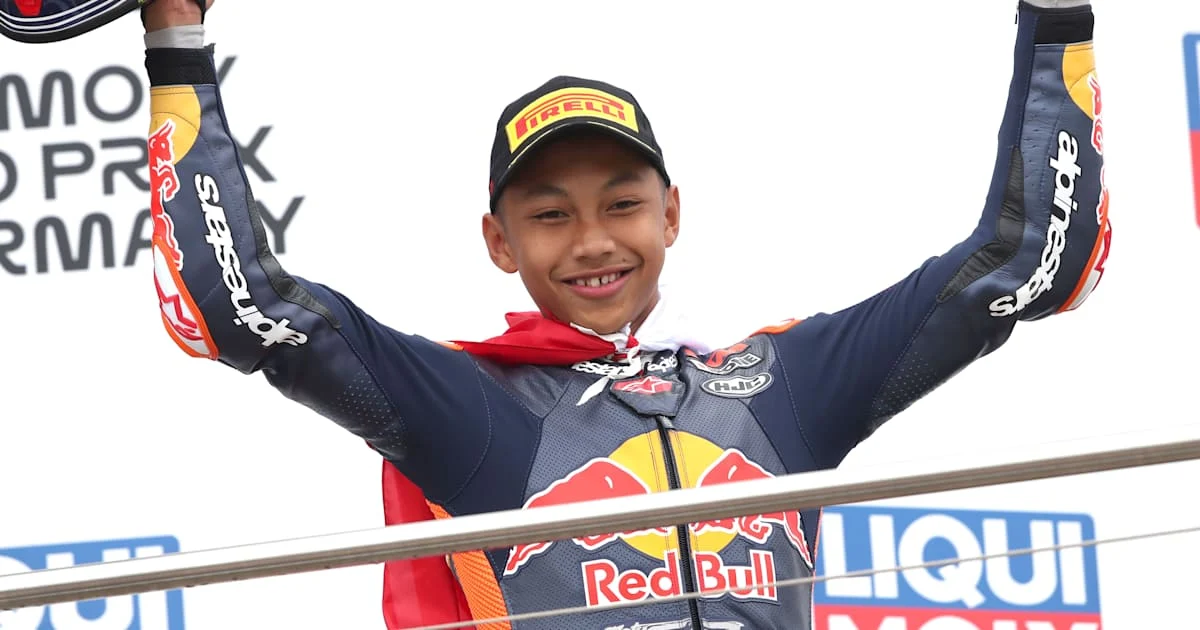 Kiandra Ramadhipa Finis di Posisi 10 GP Prancis Red Bull MotoGP Rookies Cup 2026