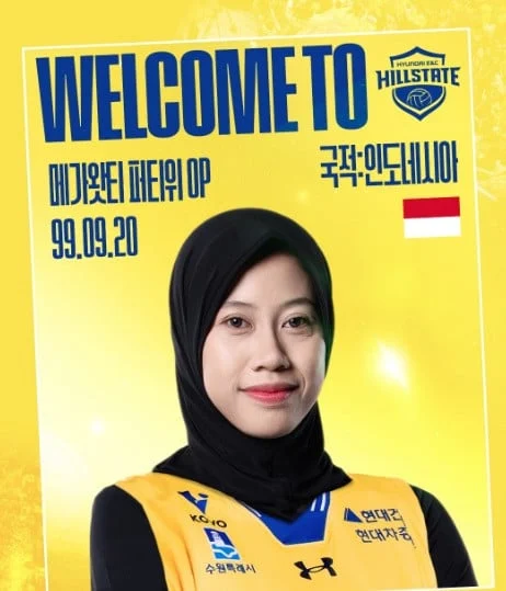 Megawati Hangestri Resmi Bergabung dengan Hyundai Hillstate untuk Musim 2026/2027