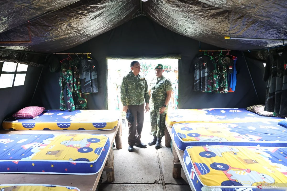 Menhan Pastikan Fasilitas dan Pasukan Yonif Teritorial Pembangunan Siap