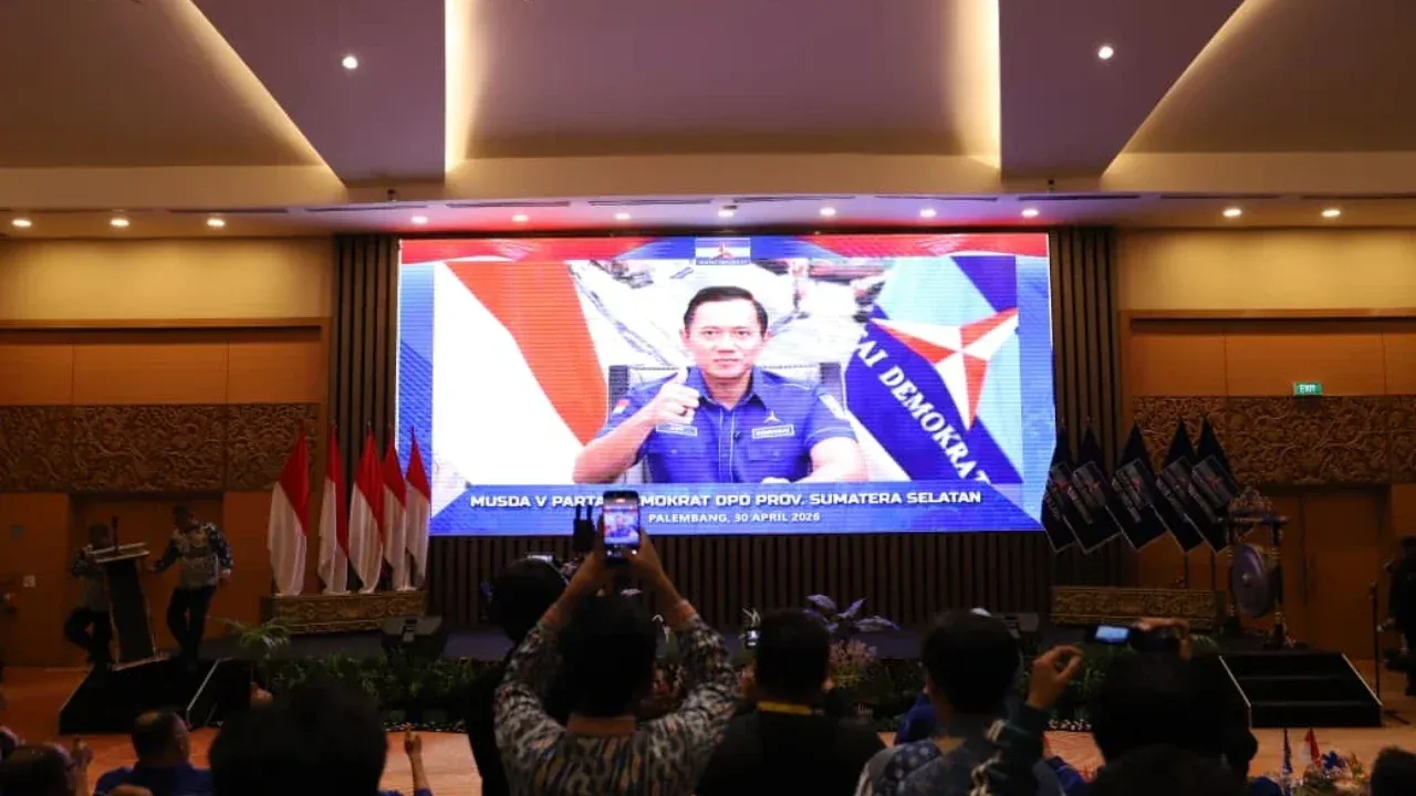 Musda V Demokrat Sumsel, AHY: Turunlah ke Masyarakat, Jangan Tunggu Tahun Politik
