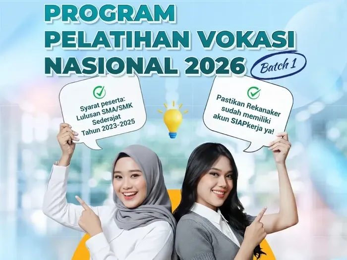 Pelatihan Vokasi Nasional Tahap II Resmi Dibuka 19 Mei 2026