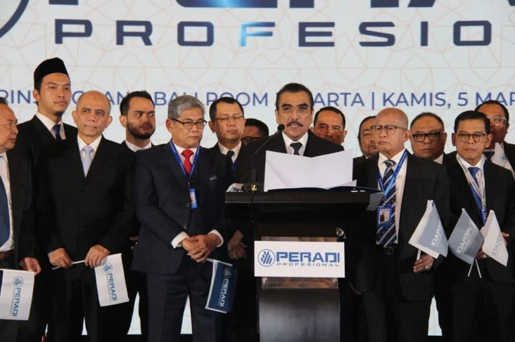 Peradi Profesional Siap Lantik Pengurus Periode 2026-2031 Besok