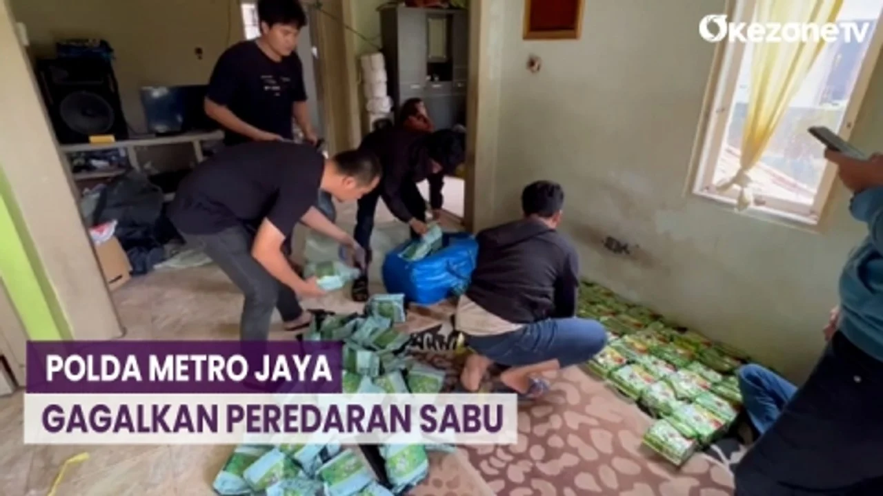 Polda Metro Jaya Gagalkan Peredaran 32 Kg Sabu Asal Malaysia