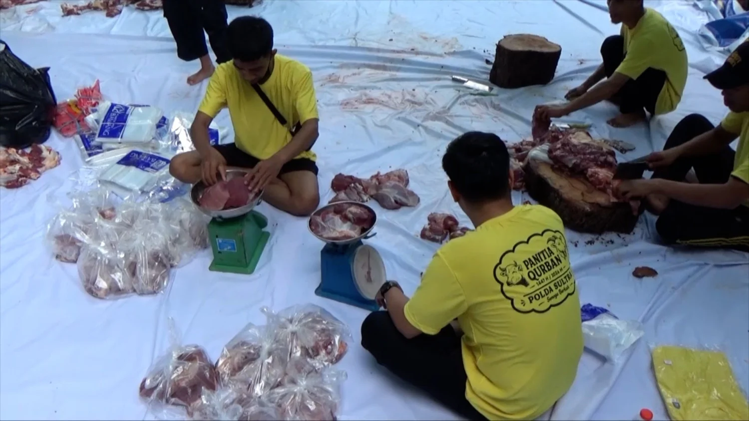 Polda Sultra Sembelih 366 Ekor Sapi Kurban untuk Ribuan Masyarakat