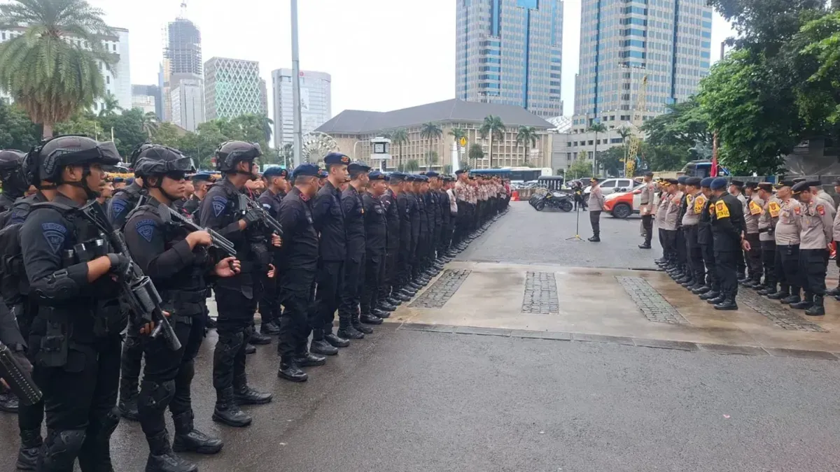 Polres Jakarta Pusat Siagakan 7.345 Personel Gabungan untuk Amankan Aksi Harkitnas