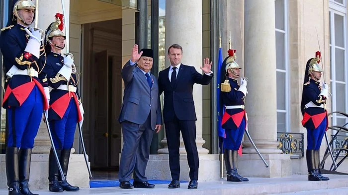 Presiden Prabowo Sambut Upacara Kenegaraan di Istana Élysée, Paris