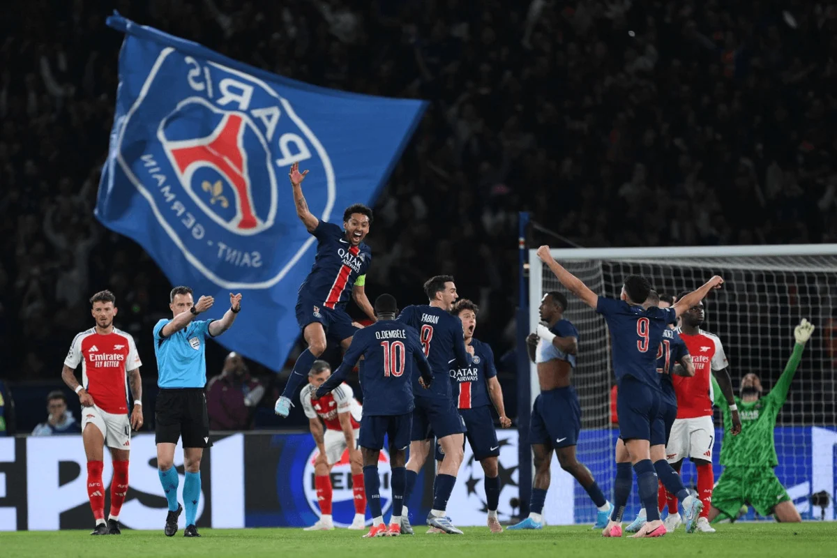 PSG vs Arsenal Imbang 1-1, Final Liga Champions Berlanjut ke Extra Time