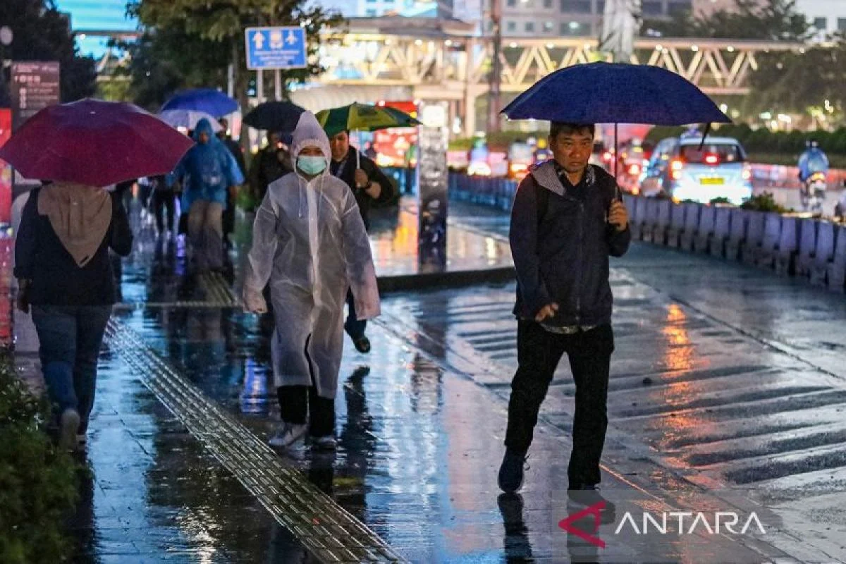 Rabu, Sebagian Jakarta Diprediksi Hujan Ringan pada Sore Hari