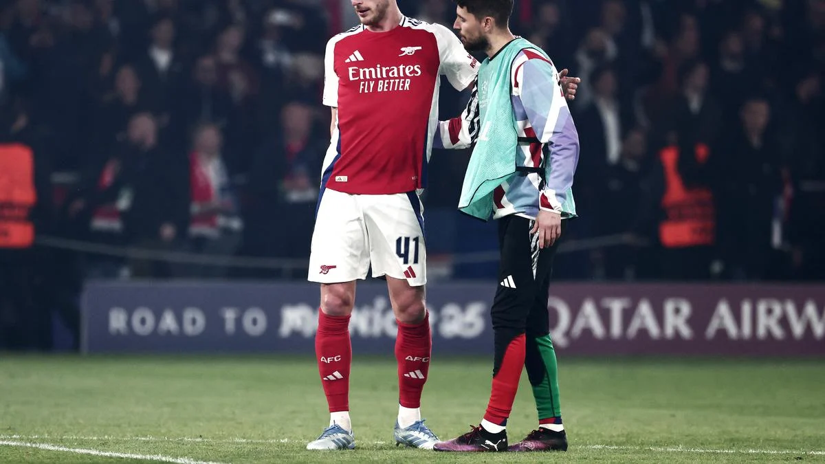 Rice Pastikan Arsenal Tetap Kompak Meski Dikalahkan PSG